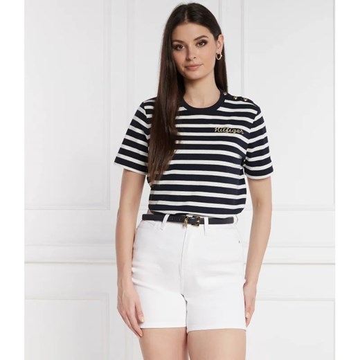 Tommy Hilfiger T-shirt GOLD BUTTON C-NK SS | Regular Fit Tommy Hilfiger XL Gomez Fashion Store