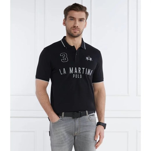 T-shirt męski La Martina z krótkim rękawem młodzieżowy z napisem 