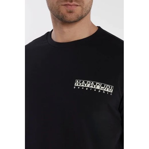 T-shirt męski Napapijri z krótkim rękawem z bawełny