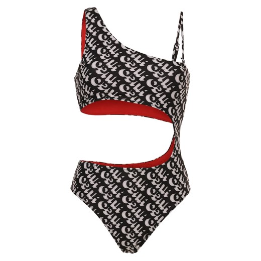 HUGO Damski kostium kąpielowy - Bonnie Swimsuit Kobiety czarny wzorzysty ze sklepu vangraaf w kategorii Stroje kąpielowe - zdjęcie 171956696