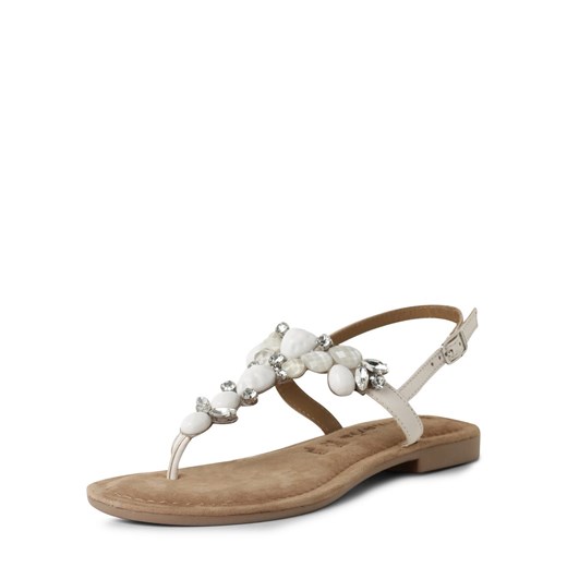 Tamaris Skórzane sandały Kobiety skóra biały jednolity ze sklepu vangraaf w kategorii Sandały damskie - zdjęcie 171956725