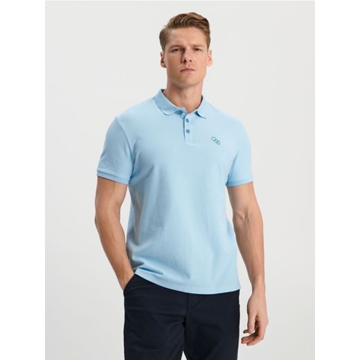 Sinsay - Koszulka polo - błękitny ze sklepu Sinsay w kategorii T-shirty męskie - zdjęcie 171958048