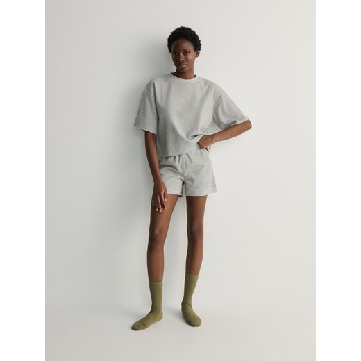 Reserved - Dwuczęściowa piżama - szary ze sklepu Reserved w kategorii Piżamy damskie - zdjęcie 171958895