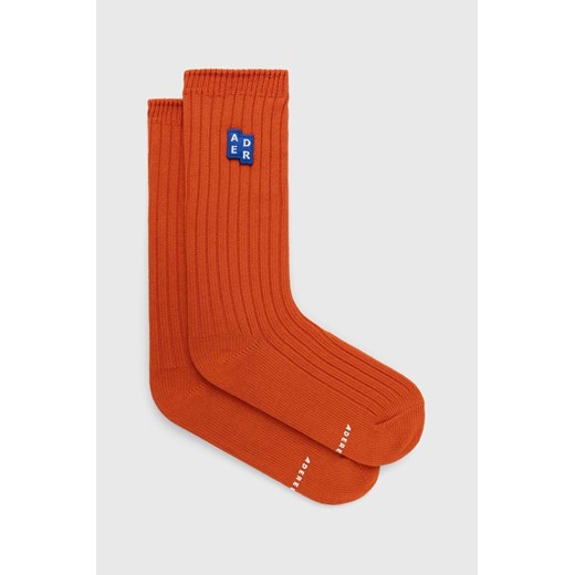 Ader Error skarpetki TRS Tag Socks męskie kolor pomarańczowy BMSGFYAC0301 ze sklepu PRM w kategorii Skarpetki męskie - zdjęcie 171962455