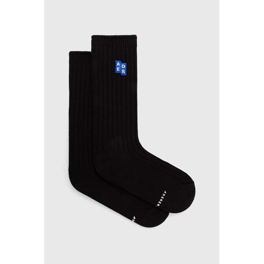 Ader Error skarpetki TRS Tag Socks męskie kolor czarny BMSGFYAC0301 ze sklepu PRM w kategorii Skarpetki męskie - zdjęcie 171962459