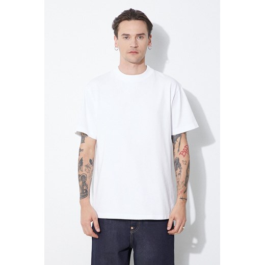 424 t-shirt bawełniany Alias T-Shirt męski kolor biały gładki FF4SMH01AP-JE341.064 ze sklepu PRM w kategorii T-shirty męskie - zdjęcie 171962886