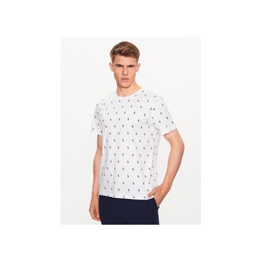 Polo Ralph Lauren Koszulka piżamowa 714899612001 Biały Regular Fit ze sklepu MODIVO w kategorii Piżamy męskie - zdjęcie 171963256