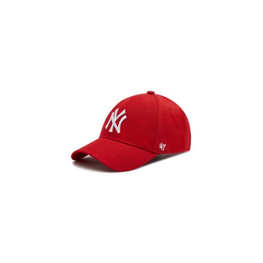 47 Brand Czapka z daszkiem New York Yankees B-MVPSP17WBP-RD Czerwony ze sklepu MODIVO w kategorii Czapki z daszkiem damskie - zdjęcie 171963329