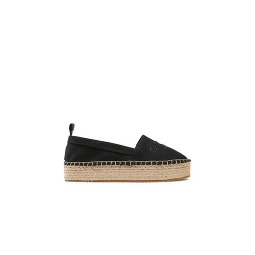 Calvin Klein Jeans Espadryle Flatform Espadrilles YW0YW00579 Czarny 38 MODIVO