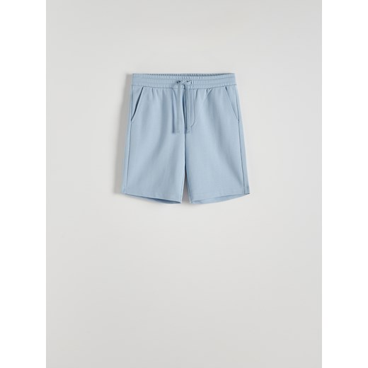 Reserved - Dresowe szorty - jasnoniebieski ze sklepu Reserved w kategorii Spodenki męskie - zdjęcie 171964007