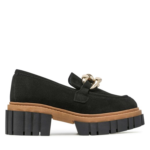 Loafersy Karino 3962/126-P Czarny/Welur Karino 37 wyprzedaż eobuwie.pl