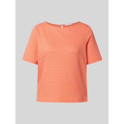 T-shirt z fakturowanym wzorem model ‘Serke’ ze sklepu Peek&Cloppenburg  w kategorii Bluzki damskie - zdjęcie 171977808