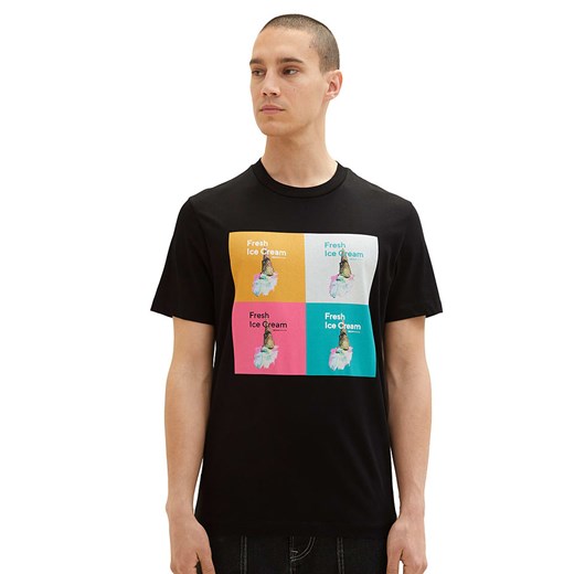 Tom Tailor Koszulka w kolorze czarnym ze sklepu Limango Polska w kategorii T-shirty męskie - zdjęcie 171979205