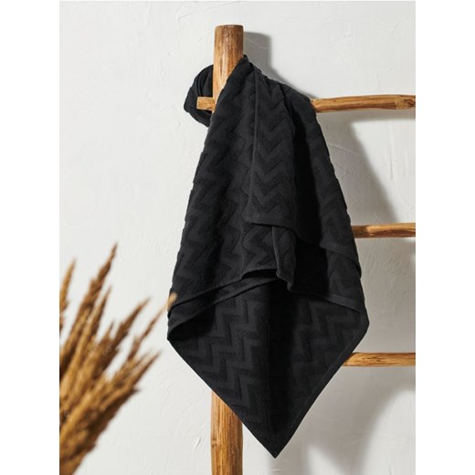 Sinsay - Ręcznik bawełniany - czarny ze sklepu Sinsay w kategorii Ręczniki - zdjęcie 171979956