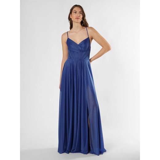 Marie Lund Damska sukienka wieczorowa Kobiety błękit królewski jednolity ze sklepu vangraaf w kategorii Sukienki - zdjęcie 171980267