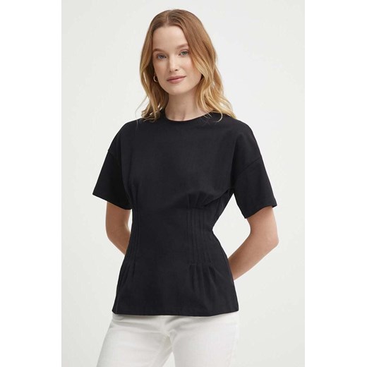 Sisley t-shirt damski kolor czarny ze sklepu ANSWEAR.com w kategorii Bluzki damskie - zdjęcie 171981698