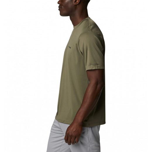 Męska koszulka termoaktywna Columbia Zero Rules - oliwkowa/khaki ze sklepu Sportstylestory.com w kategorii T-shirty męskie - zdjęcie 171982168