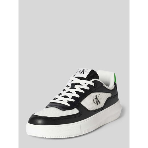 Sneakersy skórzane z detalem z logo model ‘CHUNKY CUPSOLE MIX IN MET’ ze sklepu Peek&Cloppenburg  w kategorii Buty sportowe męskie - zdjęcie 171982899