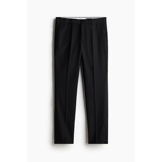 H & M - Spodnie smokingowe Slim Fit - Czarny ze sklepu H&M w kategorii Spodnie damskie - zdjęcie 171983175