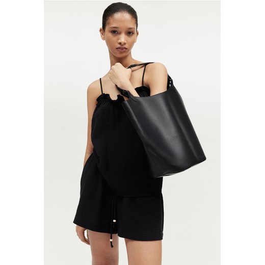 H & M - Muślinowe szorty - Czarny ze sklepu H&M w kategorii Szorty - zdjęcie 171983278