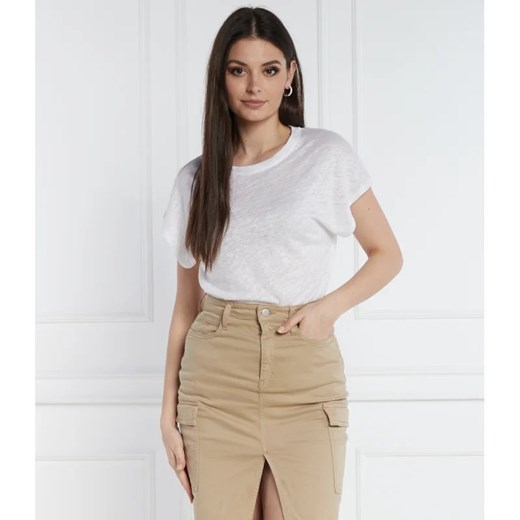 Calvin Klein Lniany t-shirt | Relaxed fit ze sklepu Gomez Fashion Store w kategorii Bluzki damskie - zdjęcie 171983456