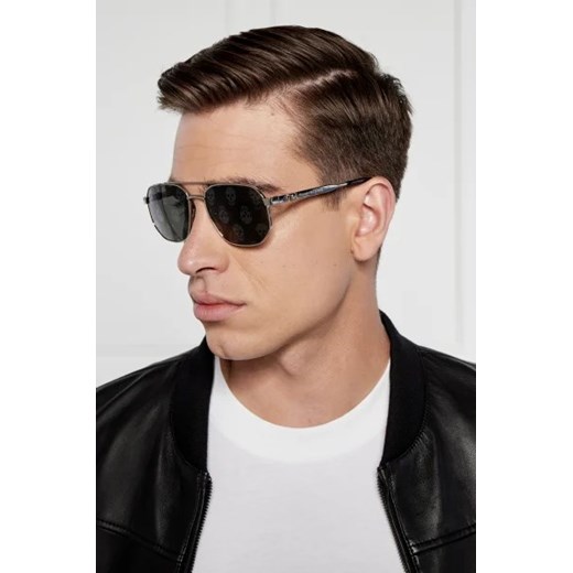Alexander McQueen Okulary przeciwsłoneczne AM0458S-004 58 METAL OS Gomez Fashion Store
