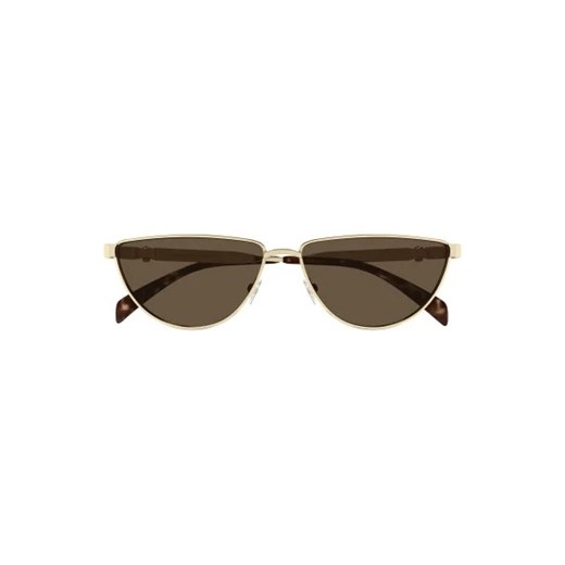 Alexander McQueen Okulary przeciwsłoneczne AM0456S-002 60 METAL Uniwersalny Gomez Fashion Store