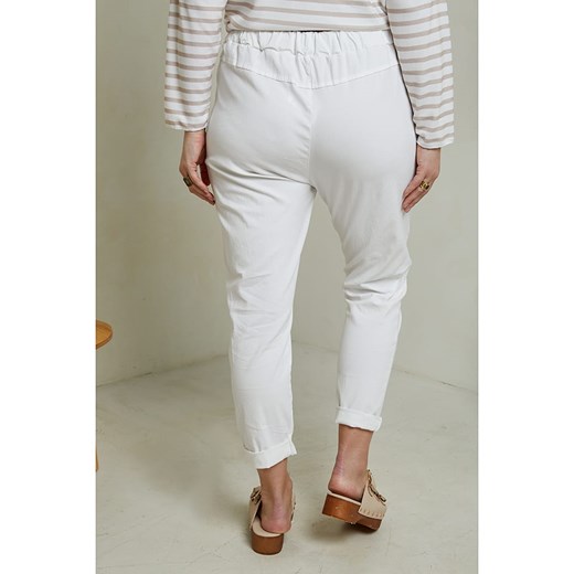 Curvy Lady Spodnie w kolorze białym Curvy Lady 44/46 okazyjna cena Limango Polska