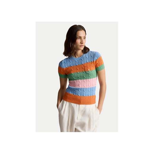 Polo Ralph Lauren Sweter 211935307001 Kolorowy Regular Fit ze sklepu MODIVO w kategorii Swetry damskie - zdjęcie 171987116