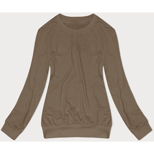 Cienka bluza dresowa damska ze ściągaczami ciemny beż (68W05-91) ze sklepu goodlookin.pl w kategorii Bluzy damskie - zdjęcie 171987226