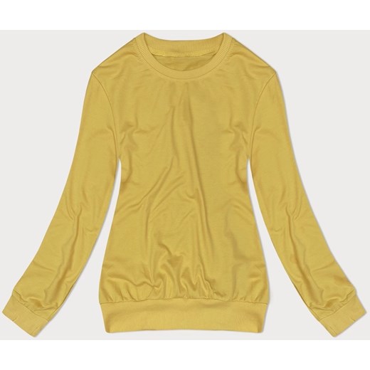 Cienka bluza dresowa damska ze ściągaczami żółta (68W05-117) ze sklepu goodlookin.pl w kategorii Bluzy damskie - zdjęcie 171987256
