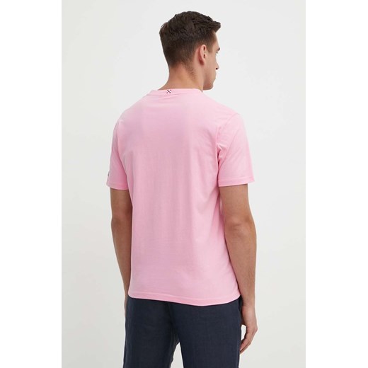 MC2 Saint Barth t-shirt bawełniany męski kolor różowy z nadrukiem Mc2 Saint Barth M ANSWEAR.com