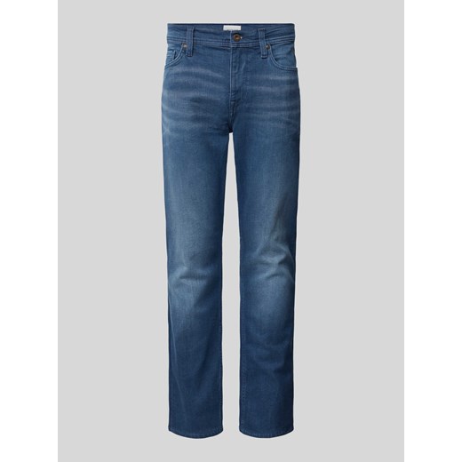 Jeansy o kroju slim fit z naszywką z logo model ‘VEGAS’ ze sklepu Peek&Cloppenburg  w kategorii Jeansy męskie - zdjęcie 171989415