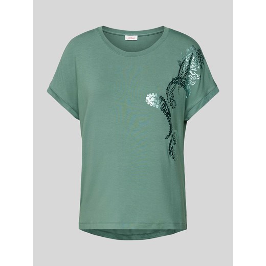 T-shirt z nadrukiem z motywem i napisem ze sklepu Peek&Cloppenburg  w kategorii Bluzki damskie - zdjęcie 171989469