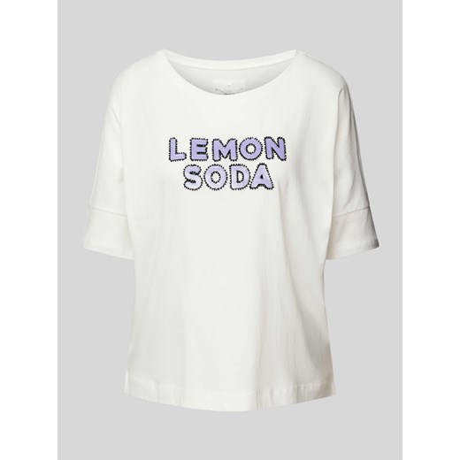 T-shirt z cekinowym obszyciem model ‘Dacina’ ze sklepu Peek&Cloppenburg  w kategorii Bluzki damskie - zdjęcie 171989487