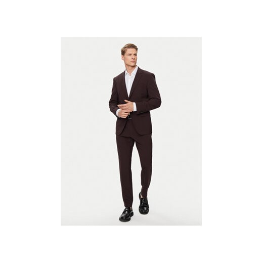 Boss Garnitur H-Huge-2Pcs-224 50509485 Czerwony Slim Fit ze sklepu MODIVO w kategorii Garnitury męskie - zdjęcie 171991218