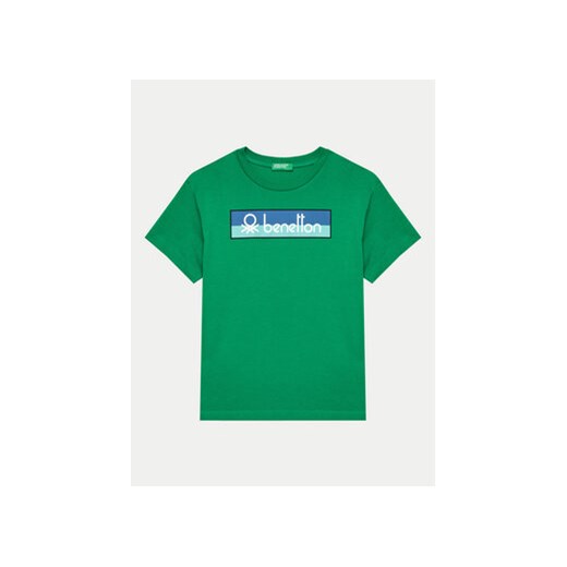 United Colors Of Benetton T-Shirt 3I1XC10IL Zielony Regular Fit ze sklepu MODIVO w kategorii T-shirty chłopięce - zdjęcie 171991226