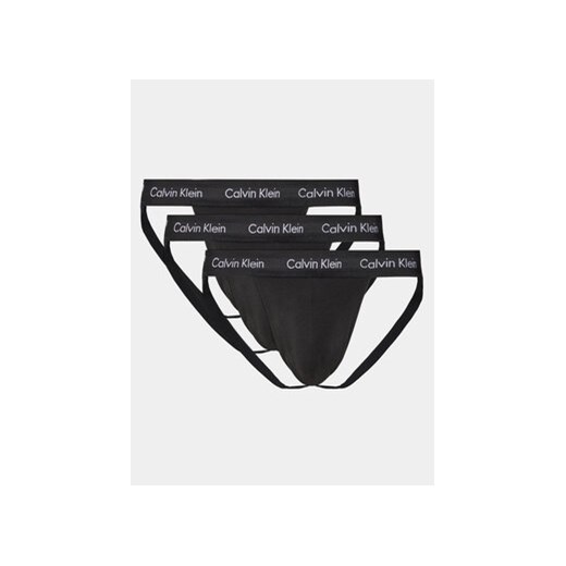 Calvin Klein Underwear Komplet 3 par slipów Jock Strap 000NB3363A Czarny ze sklepu MODIVO w kategorii Majtki męskie - zdjęcie 171991229