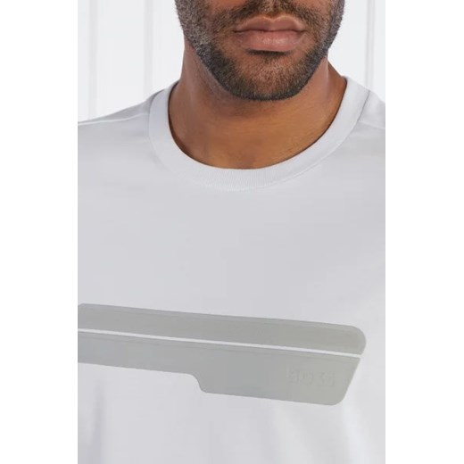 T-shirt męski biały BOSS HUGO z krótkim rękawem