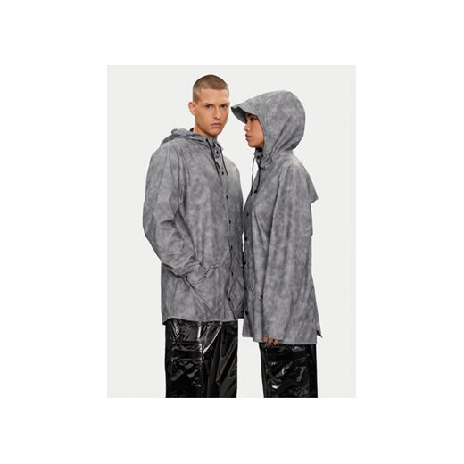Rains Kurtka przeciwdeszczowa Jacket W3 12010 Szary Regular Fit ze sklepu MODIVO w kategorii Kurtki damskie - zdjęcie 171992596