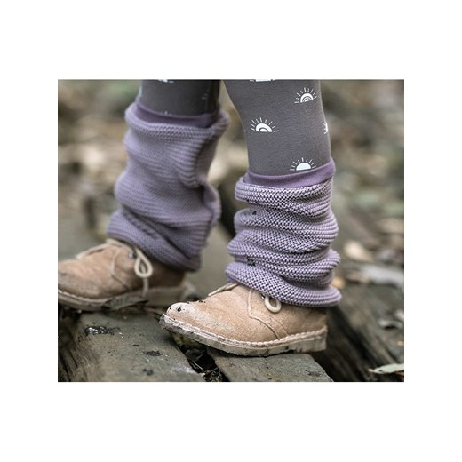 LiVi Getry &quot;Strick Ella flieder&quot; w kolorze fioletowym ze sklepu Limango Polska w kategorii Skarpetki dziecięce - zdjęcie 171992786