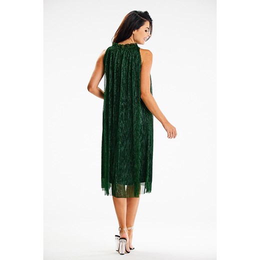 Awama Sukienka w kolorze zielonym XL wyprzedaż Limango Polska