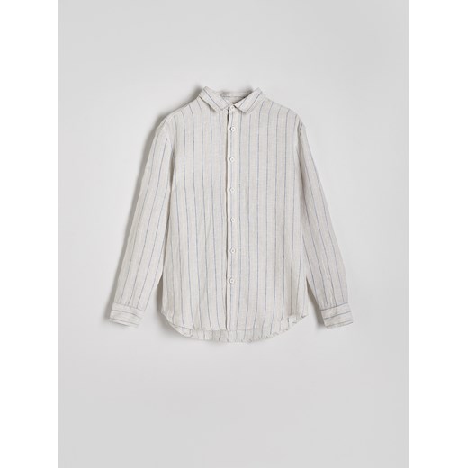 Reserved - Lniana koszula regular fit - wielobarwny ze sklepu Reserved w kategorii Koszule męskie - zdjęcie 171993907