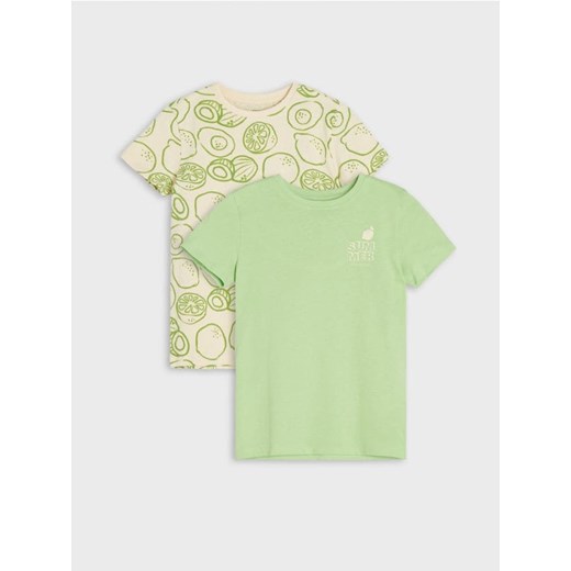 Sinsay - Koszulki 2 pack - zielony ze sklepu Sinsay w kategorii T-shirty chłopięce - zdjęcie 171995246