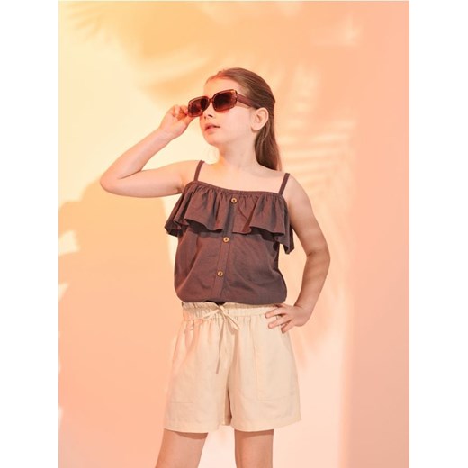 Sinsay - Koszulka - brązowy ze sklepu Sinsay w kategorii Bluzki dziewczęce - zdjęcie 171995255