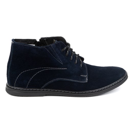 Buty męskie sztyblety sznurowane 307lu granatowe ze sklepu butyolivier w kategorii Buty zimowe męskie - zdjęcie 171997605
