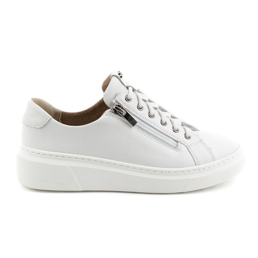 Półbuty damskie skórzane sneakery STYLE 1238 białe ze sklepu butyolivier w kategorii Półbuty damskie - zdjęcie 171997908