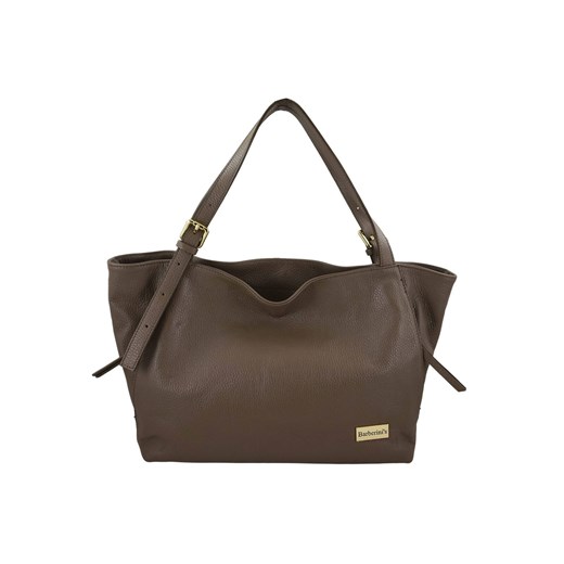 Modna shopperka damska na ramię - Beżowa ciemna ze sklepu butyolivier w kategorii Torby Shopper bag - zdjęcie 171998657