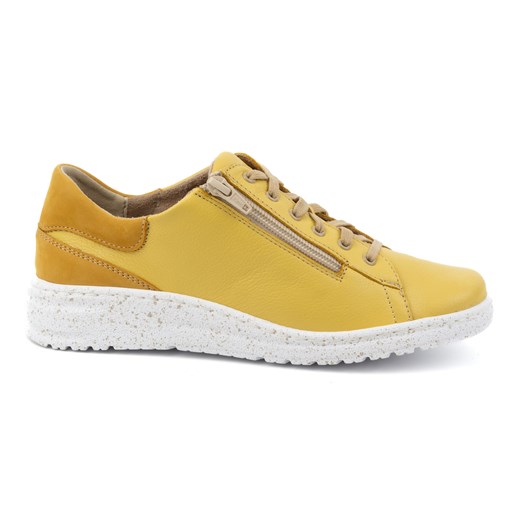 Półbuty damskie sneakersy skórzane 0720W żółte ze sklepu butyolivier w kategorii Półbuty damskie - zdjęcie 171998696