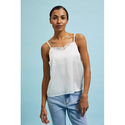 Koszula na ramiączka biała ze sklepu Moodo.pl w kategorii Bluzki damskie - zdjęcie 172000277